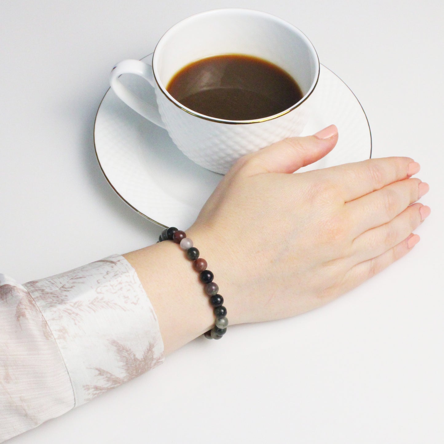 Echtes Seftonit Edelstein Armband 6mm