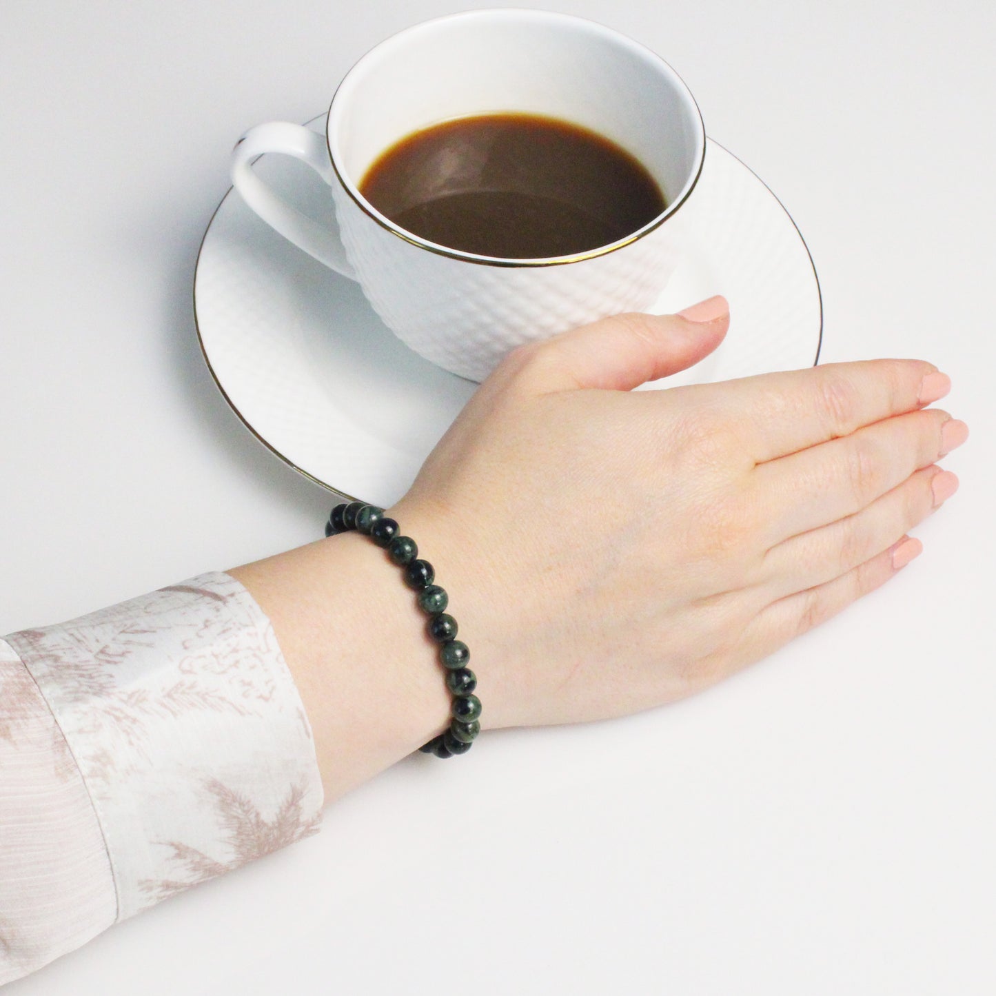 Echtes Eldarit Edelstein Armband 6mm
