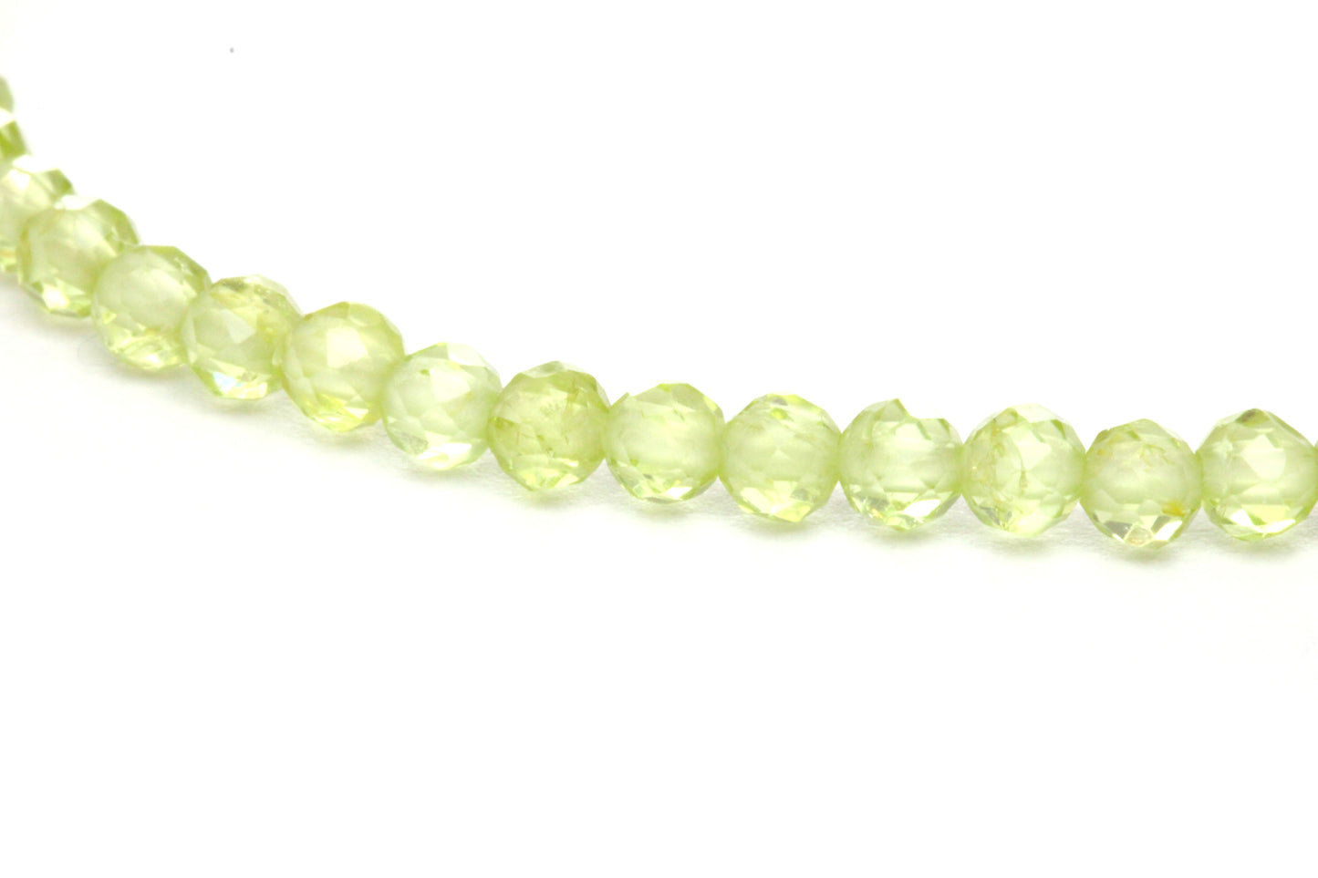 Peridot Edelstein Armband 3mm facettiert