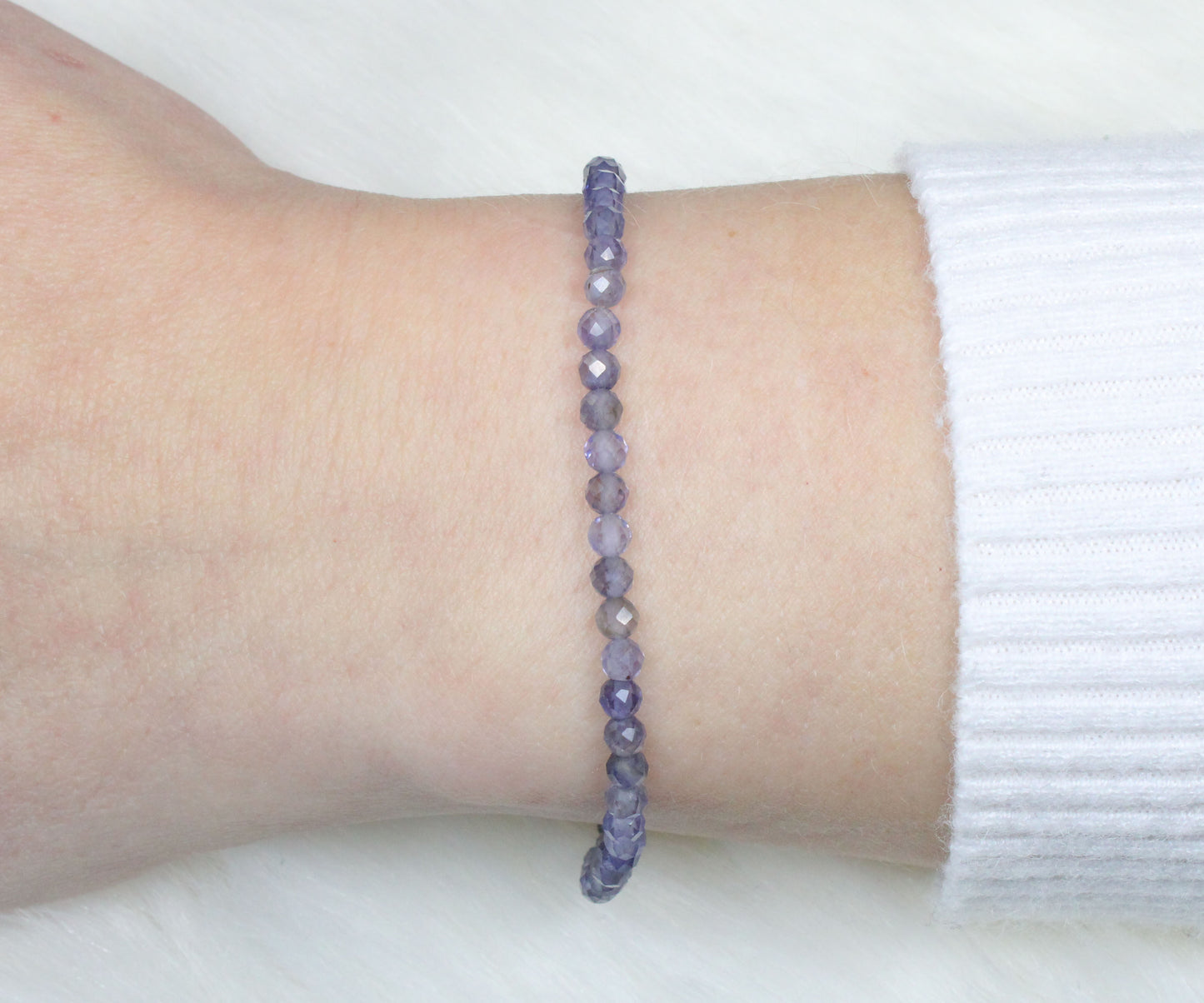 Iolith Edelstein Armband 3mm facettiert