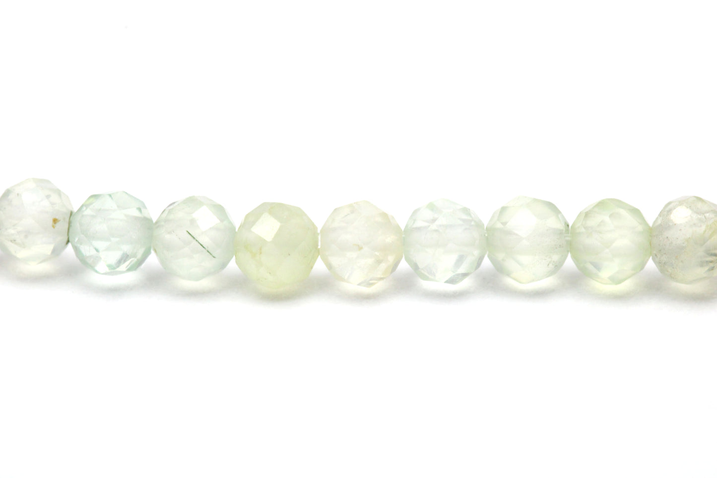 Prehnit Edelstein Armband 3mm facettiert