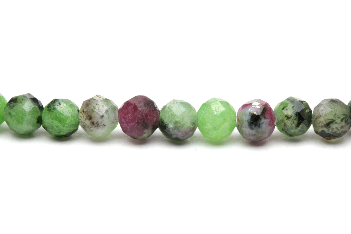 Rubin Zoisit Edelstein Armband 3mm facettiert