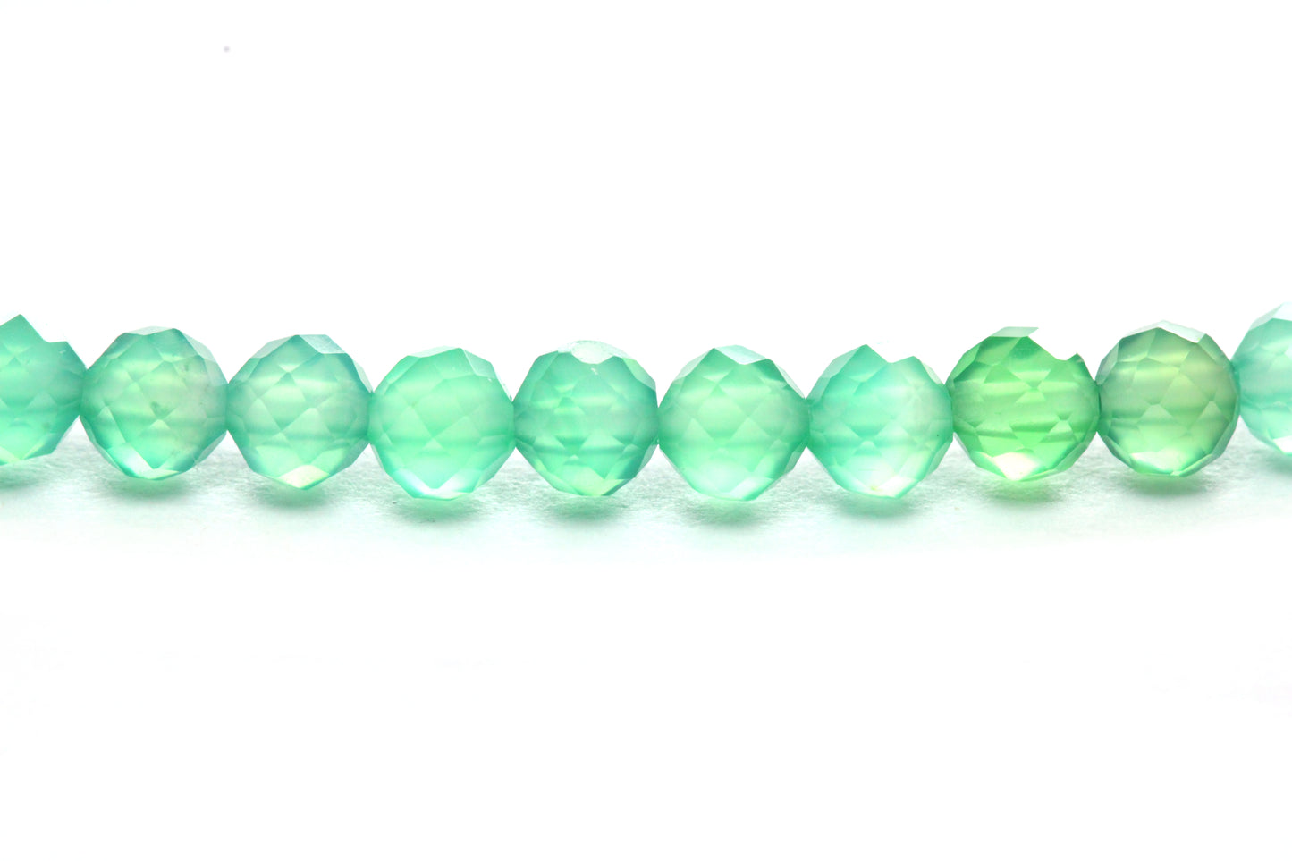 Grüner Achat Edelstein Armband 3mm facettiert