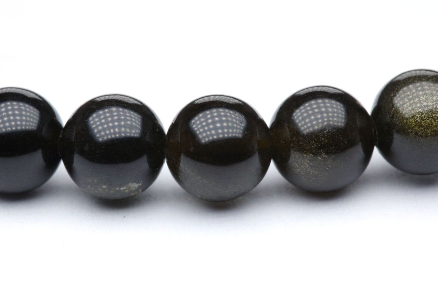 Goldobsidian Edelstein Armband mit Edelstahlherz