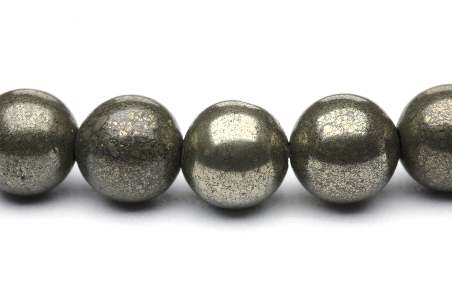 Pyrit Edelstein Armband mit Edelstahlherz