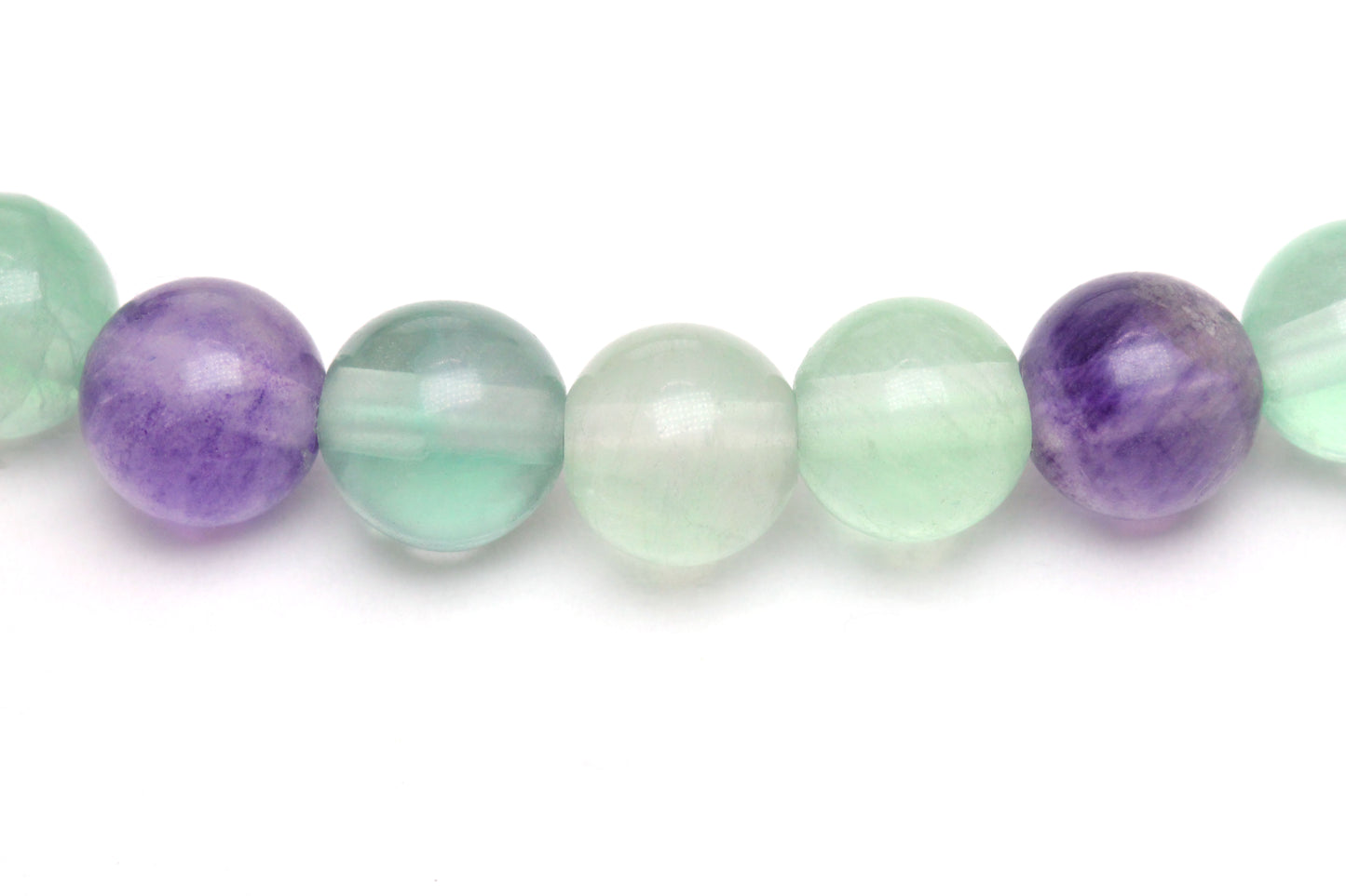 Regenbogenfluorit Edelstein Armband mit Edelstahlherz