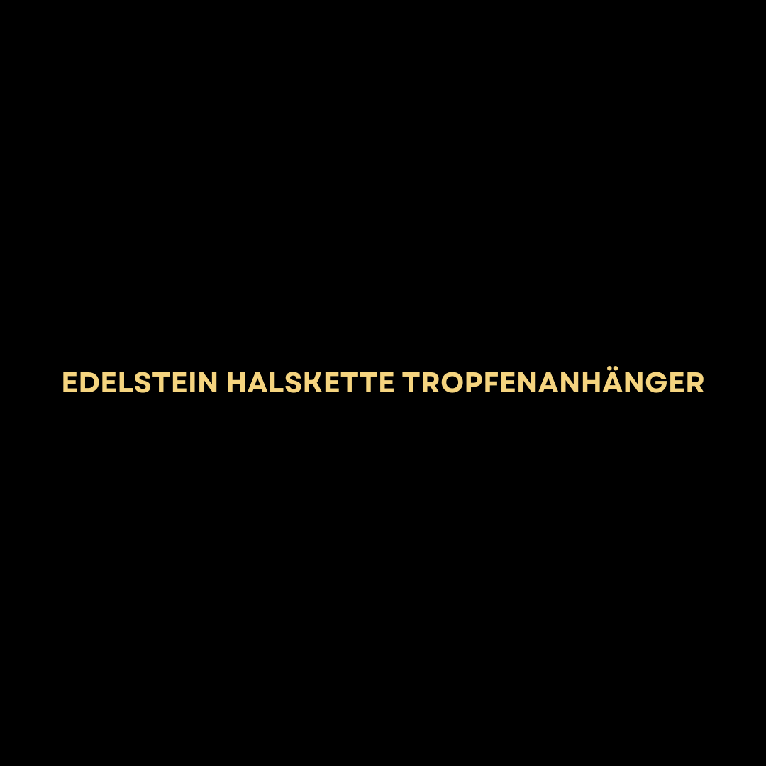 Halskette Tropfenanhänger