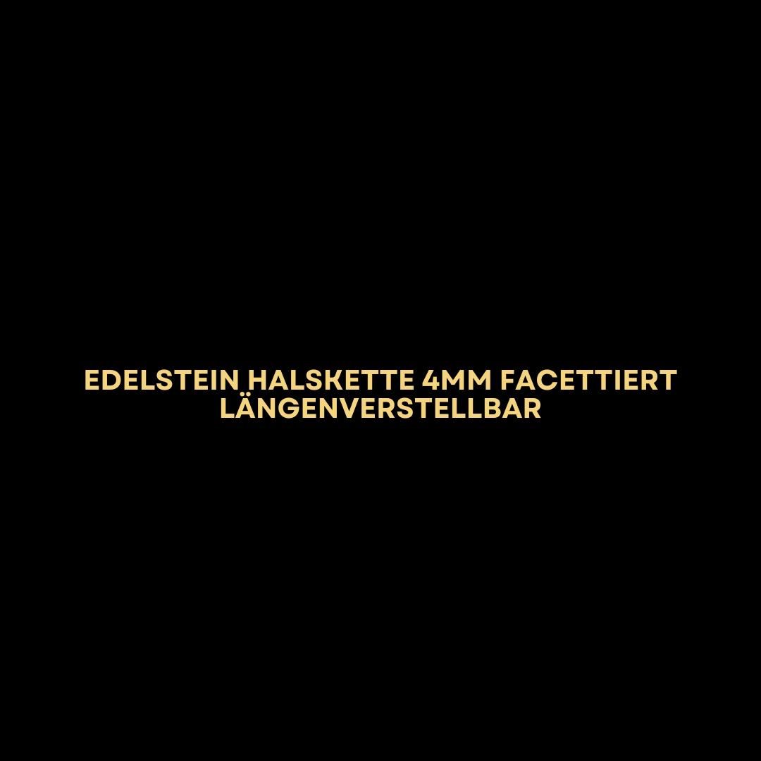 Edelstein Halskette 4mm facettiert längenverstellbar