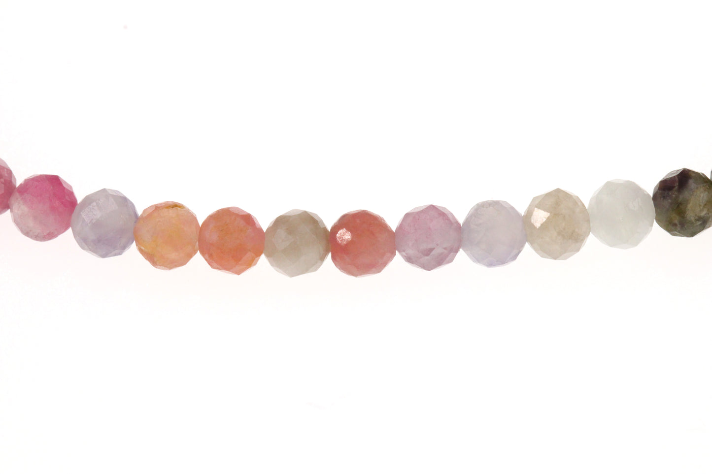 Gemischter Turmalin Edelstein Armband 4mm mit Lebensbaum