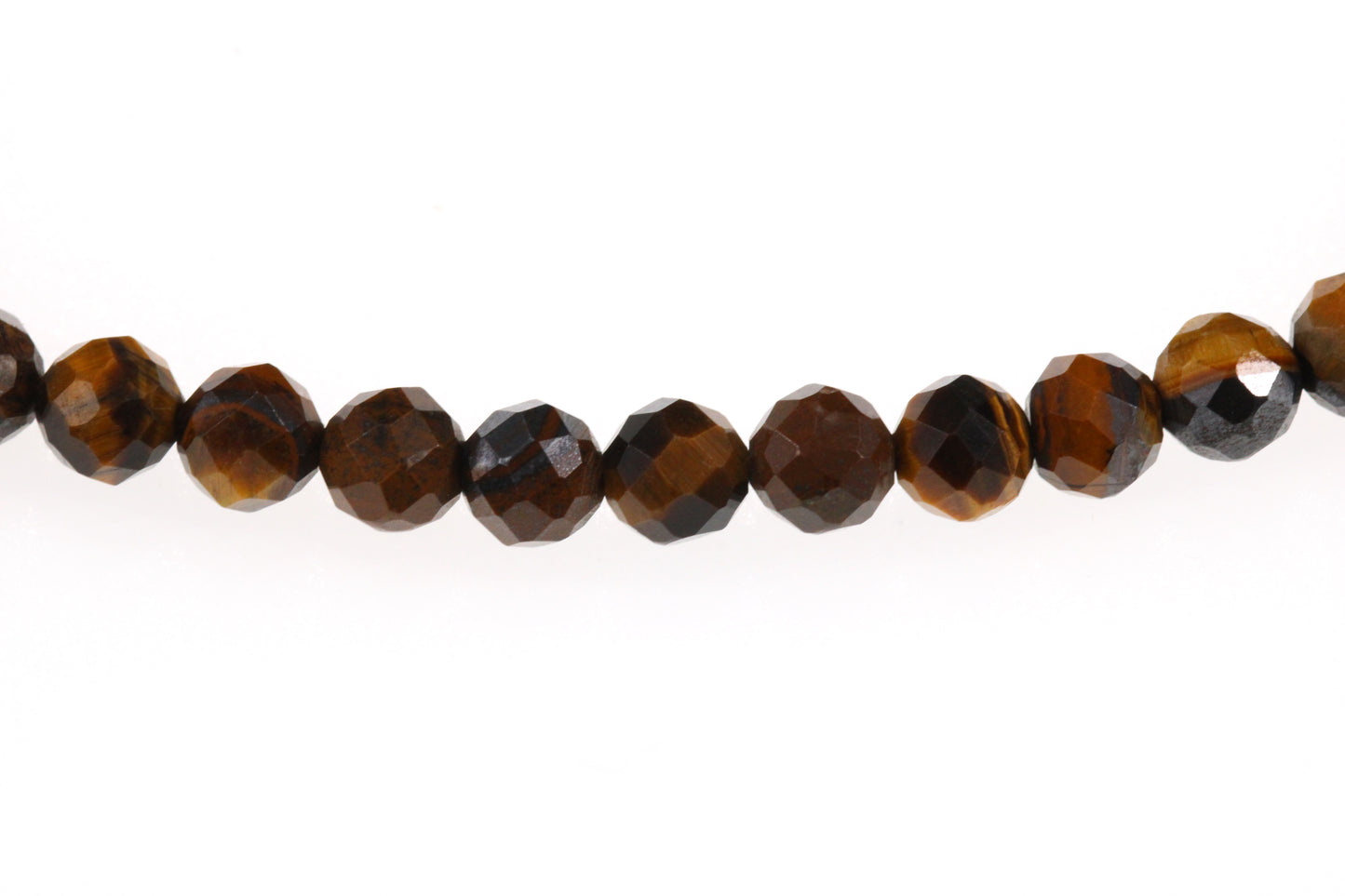 Tigerauge Edelstein Armband 4mm mit Lebensbaum