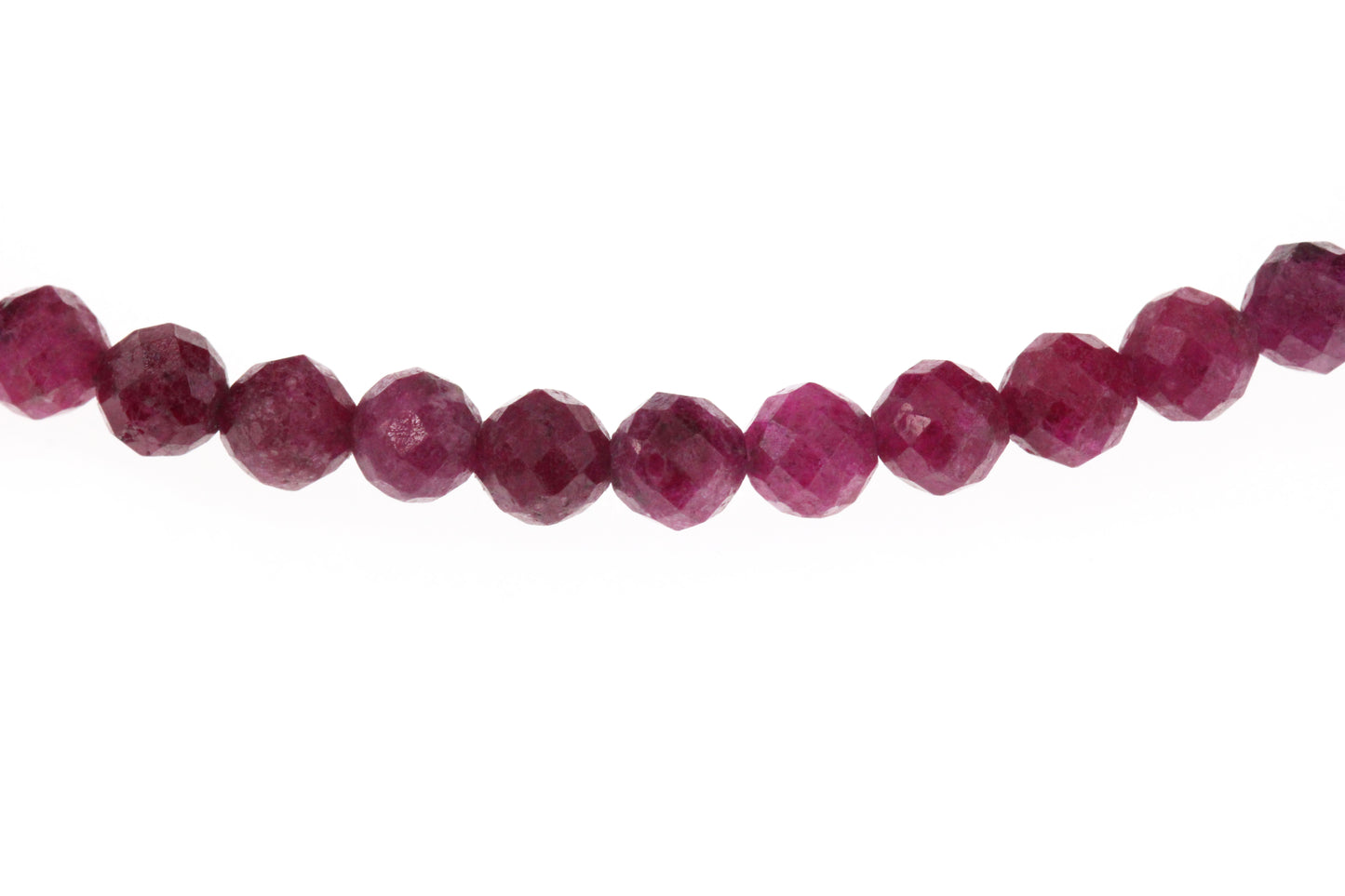 Rubin Edelstein Armband 4mm mit Lebensbaum