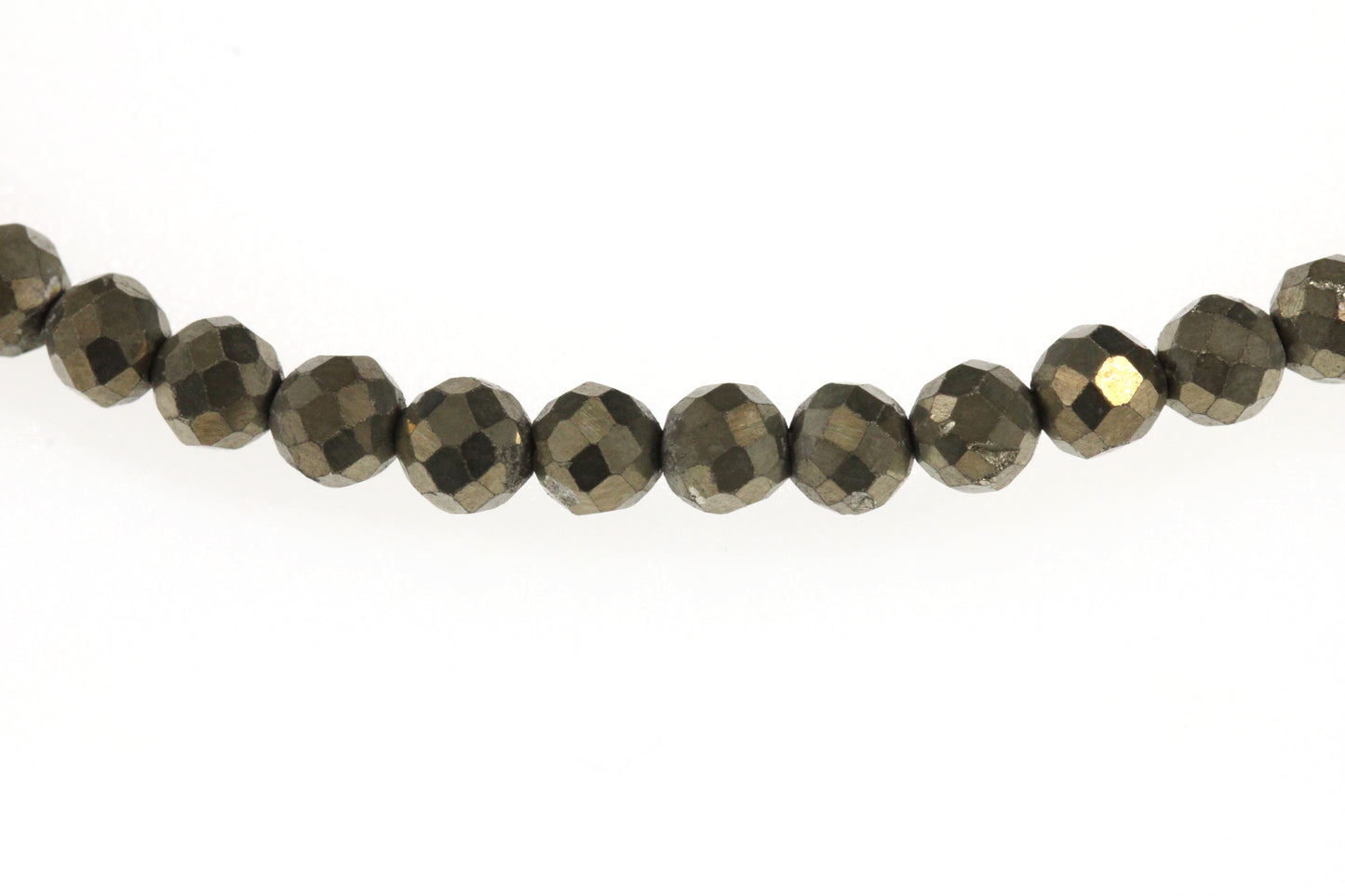 Pyrit Edelstein Armband 4mm mit Lebensbaum