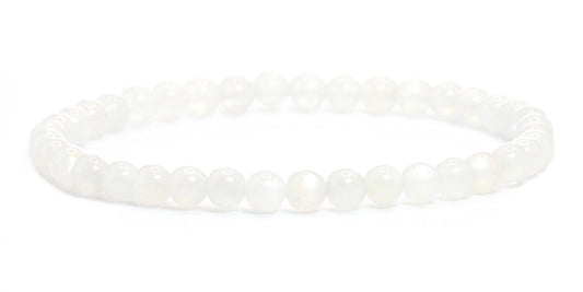 Echtes Mondstein Edelstein Armband 4mm