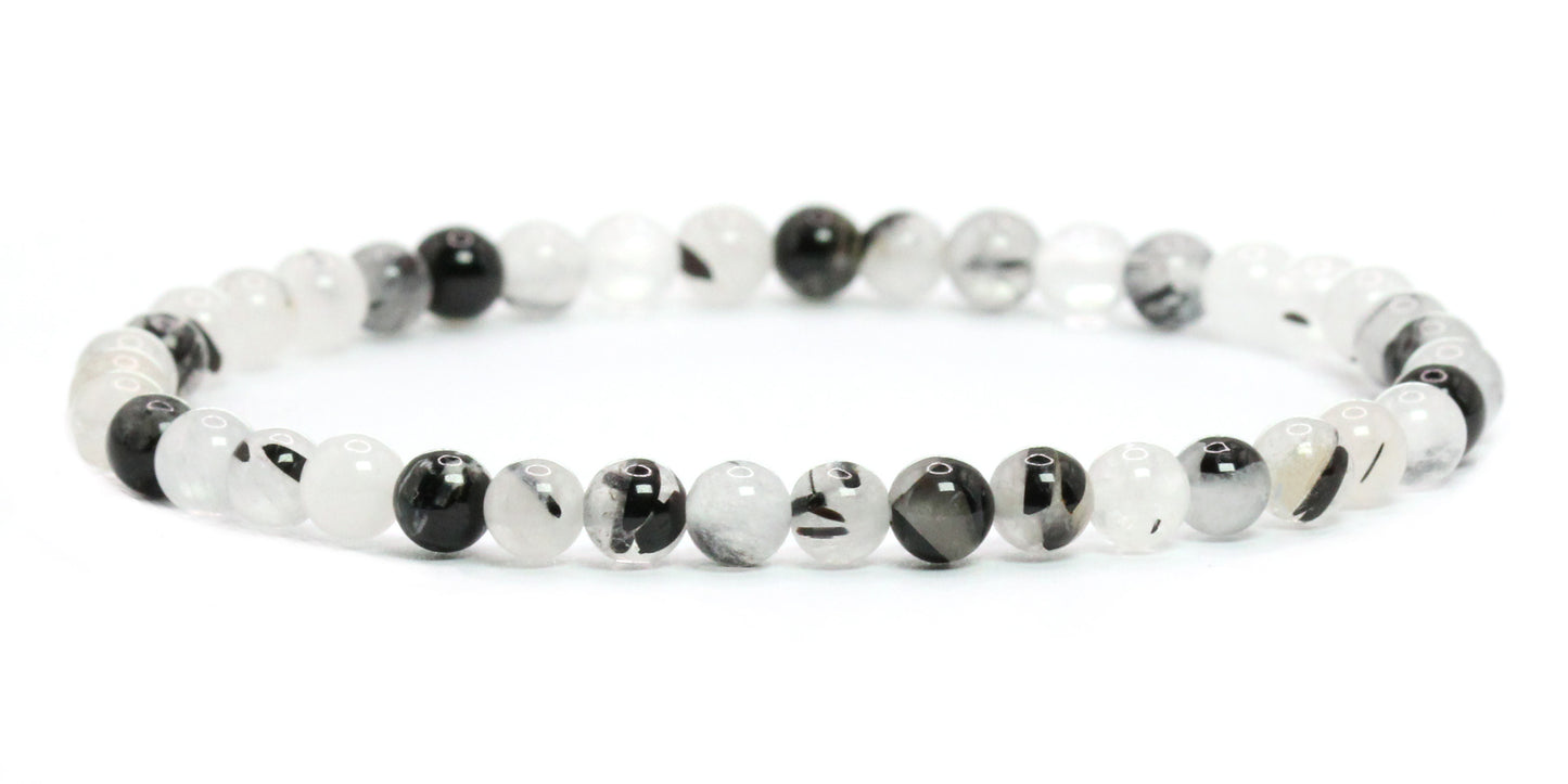 Echtes Turmalinquarz Edelstein Armband 4mm
