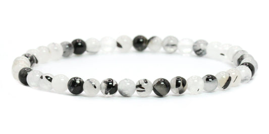 Echtes Turmalinquarz Edelstein Armband 4mm