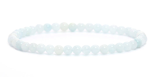 Echtes Aquamarin Edelstein Armband 4mm