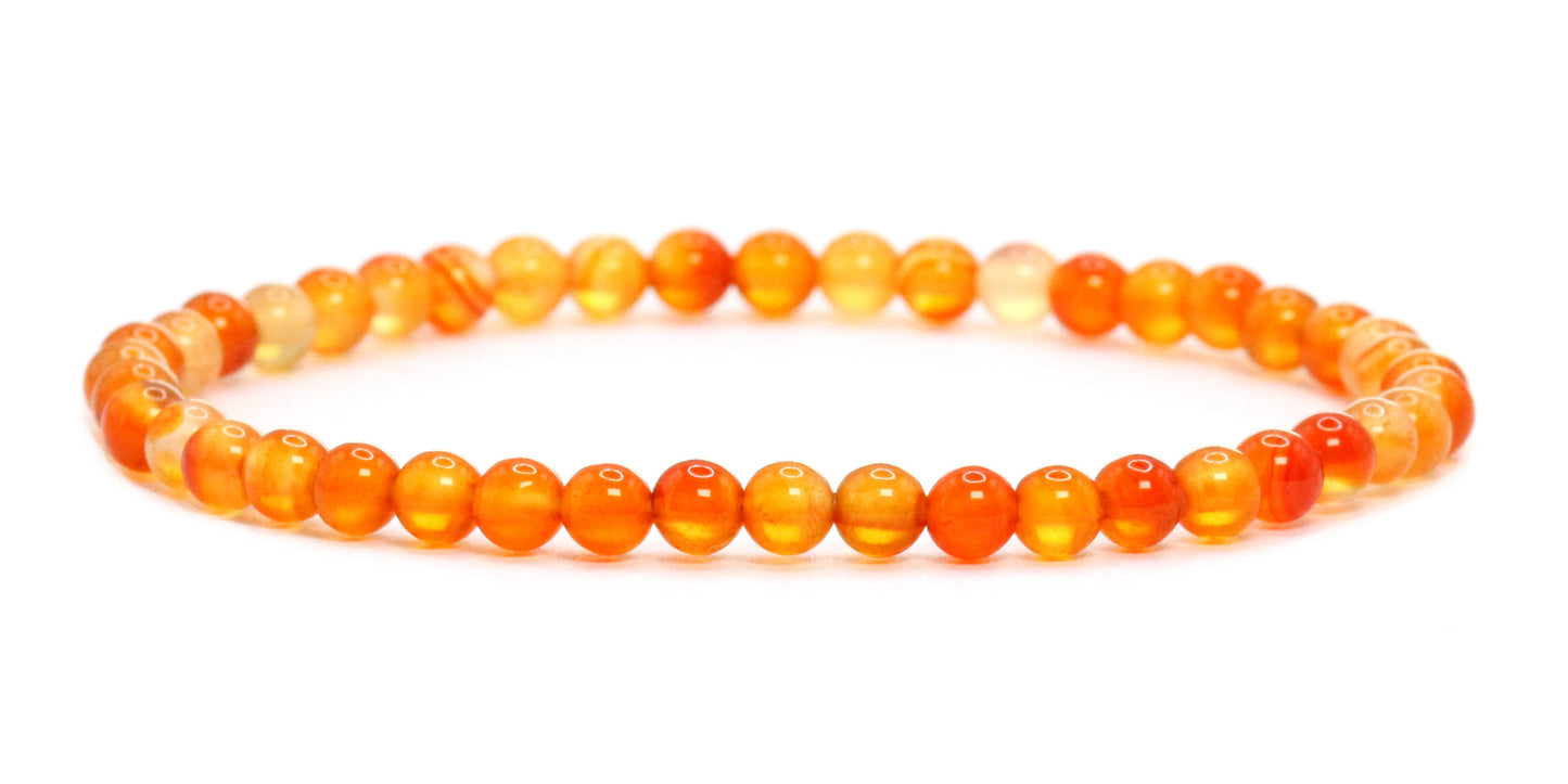 Echtes Karneol Edelstein Armband 4mm