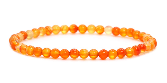 Echtes Karneol Edelstein Armband 4mm