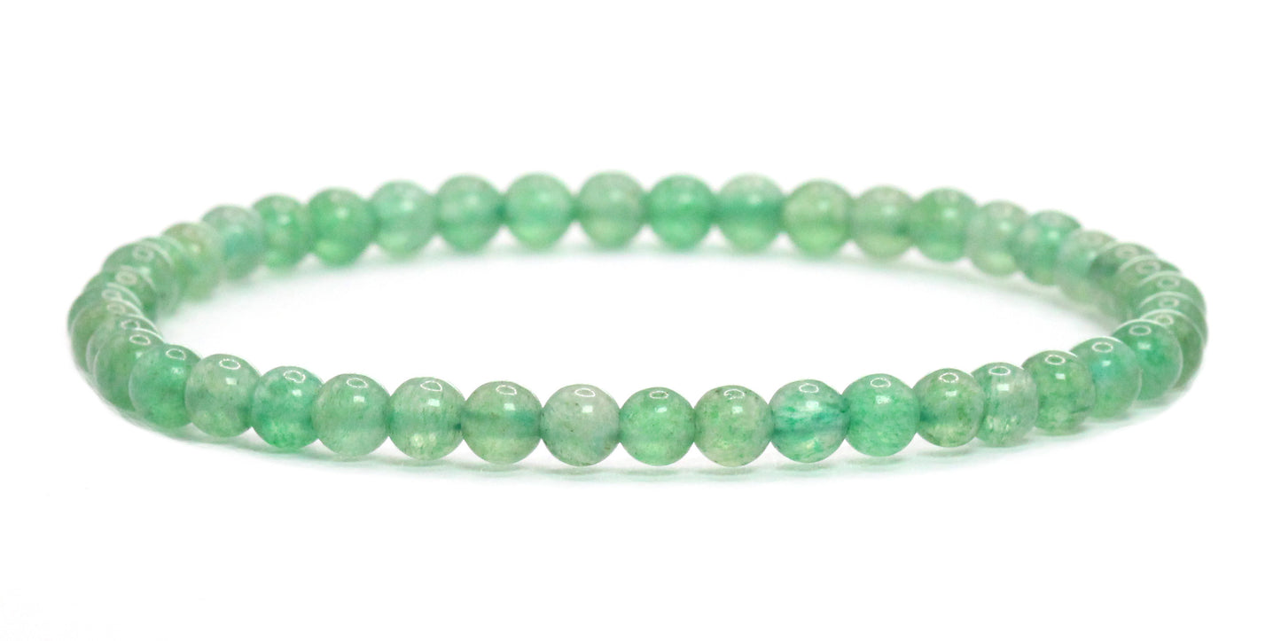 Echtes Grüner Aventurin Edelstein Armband 4mm