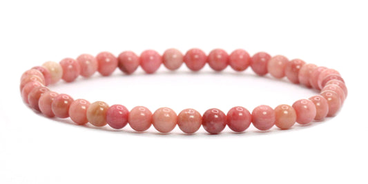 Echtes Rhodonit Edelstein Armband 4mm