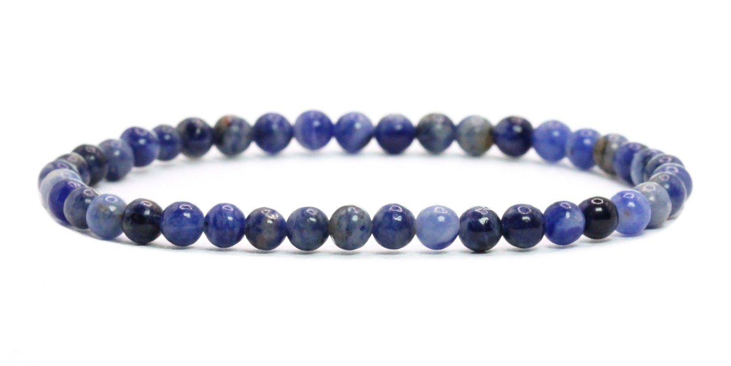 Echtes Sodalith Edelstein Armband 4mm