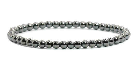 Echtes Hämatit Edelstein Armband 4mm