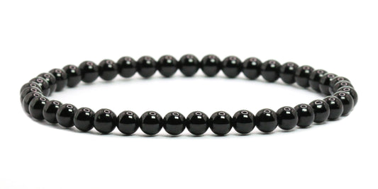 Echtes Onyx Edelstein Armband 4mm