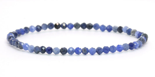 Echtes Sodalith Edelstein Armband 4mm facettiert
