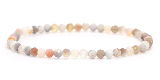 Echtes Botswana Achat Edelstein Armband 4mm facettiert