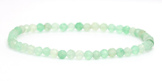 Echtes Grüner Aventurin Edelstein Armband 4mm facettiert