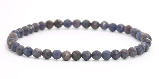 Echtes Saphir Edelstein Armband 4mm facettiert