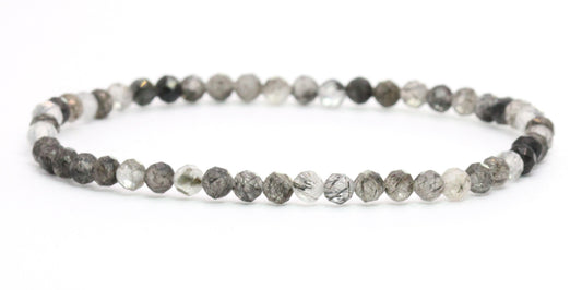 Echtes Turmalinquarz Edelstein Armband 4mm facettiert