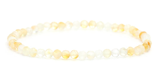 Echtes Citrin Edelstein Armband 4mm facettiert