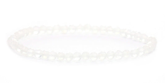 Echtes Mondstein Edelstein Armband 4mm facettiert