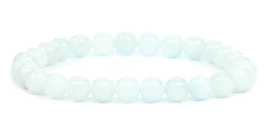 Echtes Aquamarin Edelstein Armband 6mm