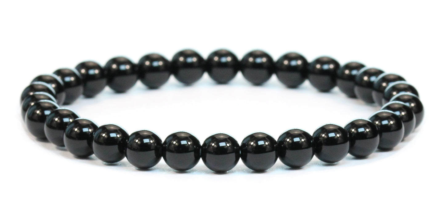 Echtes Onyx Edelstein Armband 6mm