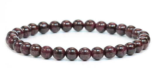 Echtes Granat Edelstein Armband 6mm