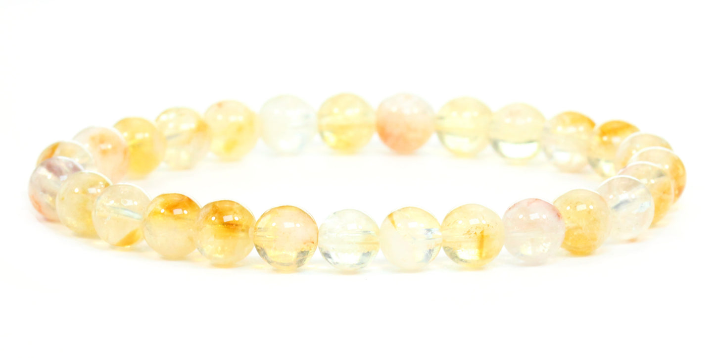 Echtes Citrin Edelstein Armband 6mm