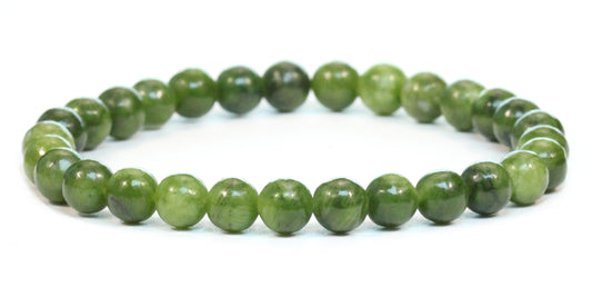 Echtes Nephrit Edelstein Armband 6mm