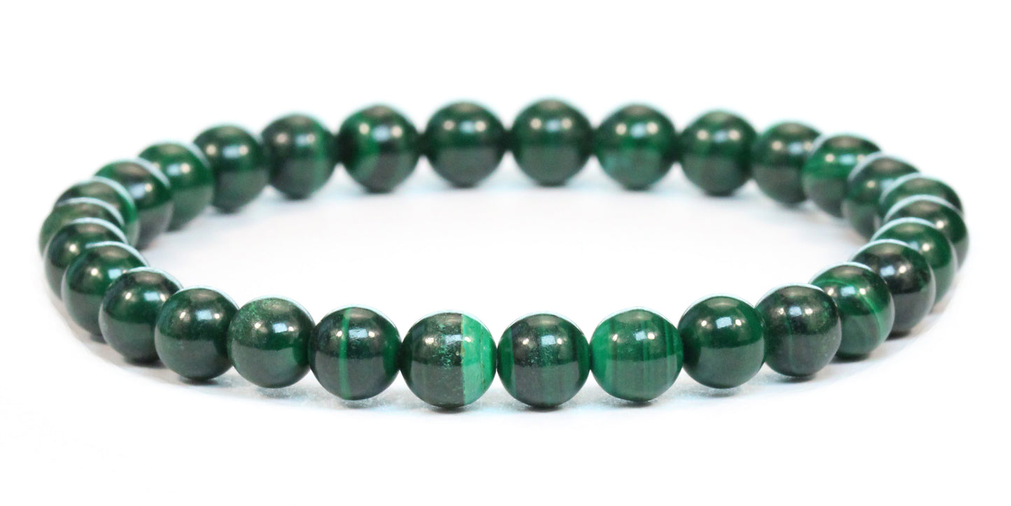 Echtes Malachit Edelstein Armband 6mm