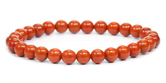 Echtes Roter Jaspis Edelstein Armband 6mm