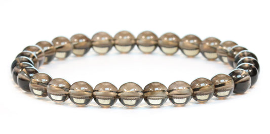 Echtes Rauchquarz Edelstein Armband 6mm