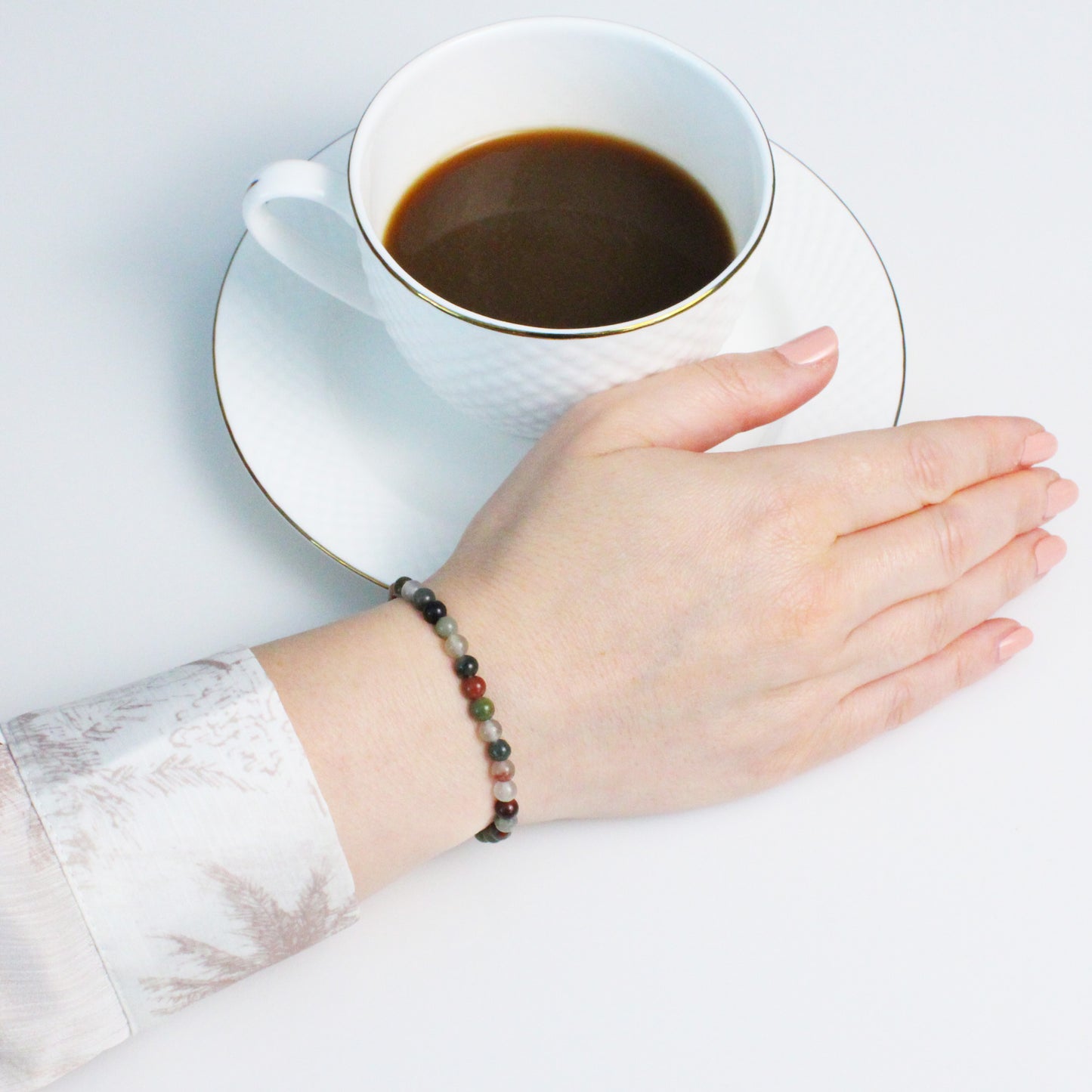 Echtes Seftonit Edelstein Armband 4mm