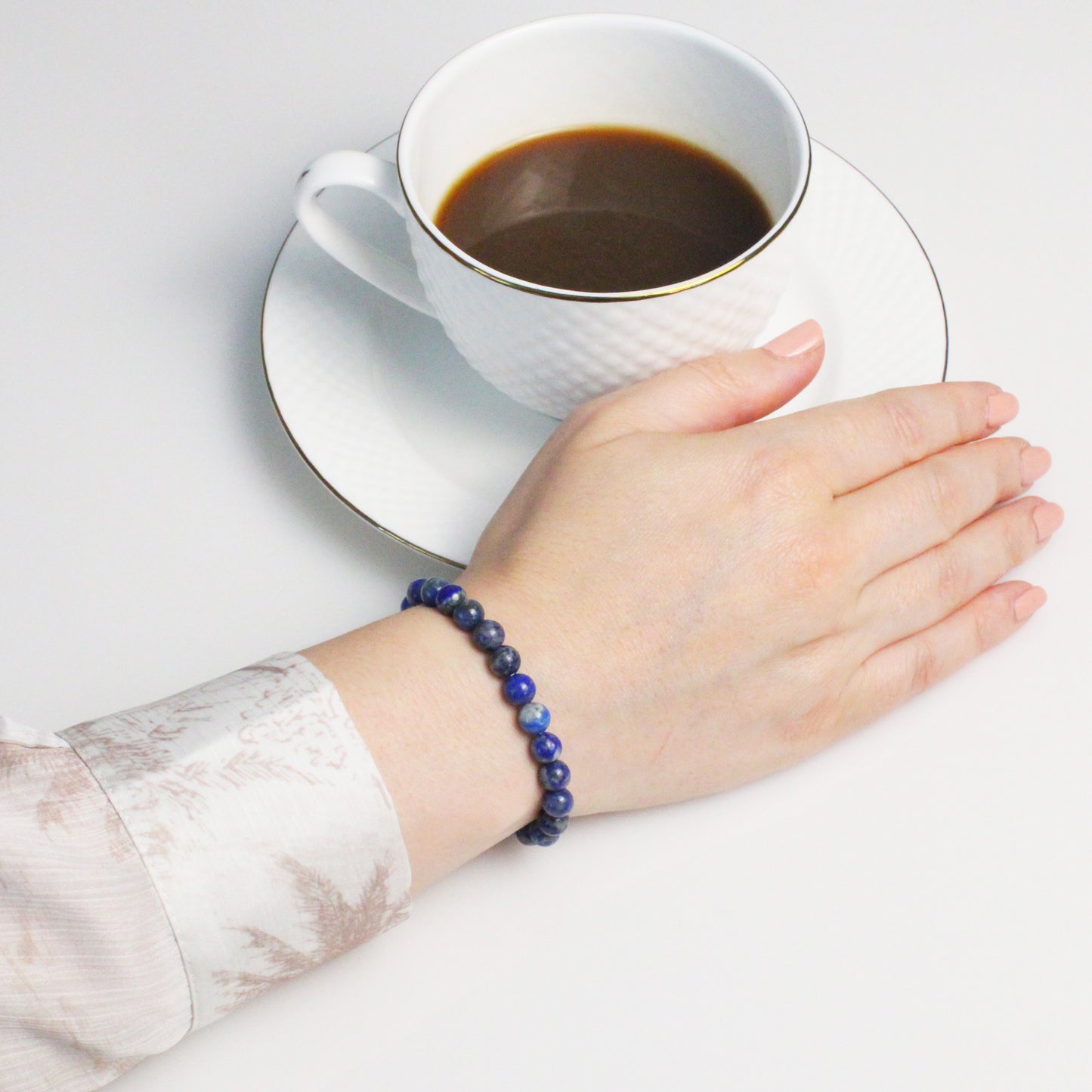 Echtes Lapislazuli Edelstein Armband 6mm