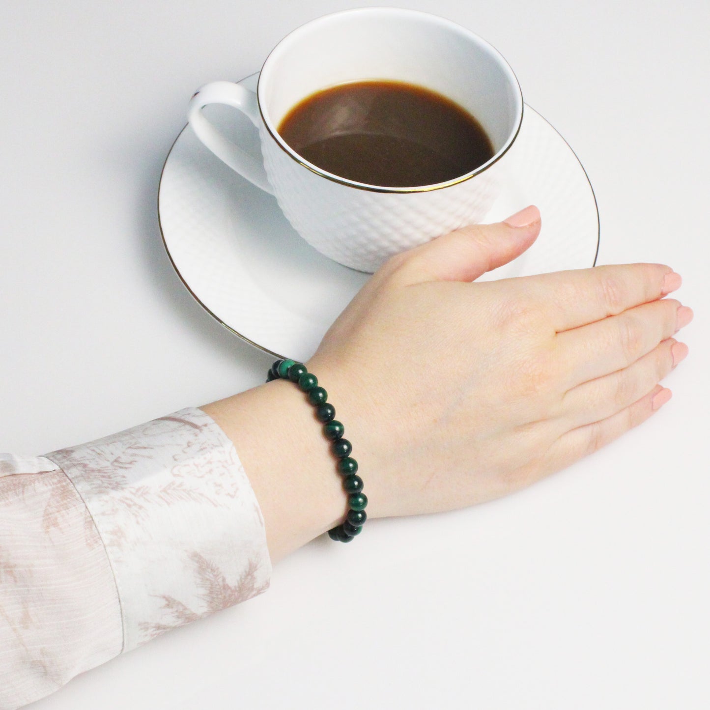 Echtes Malachit Edelstein Armband 6mm