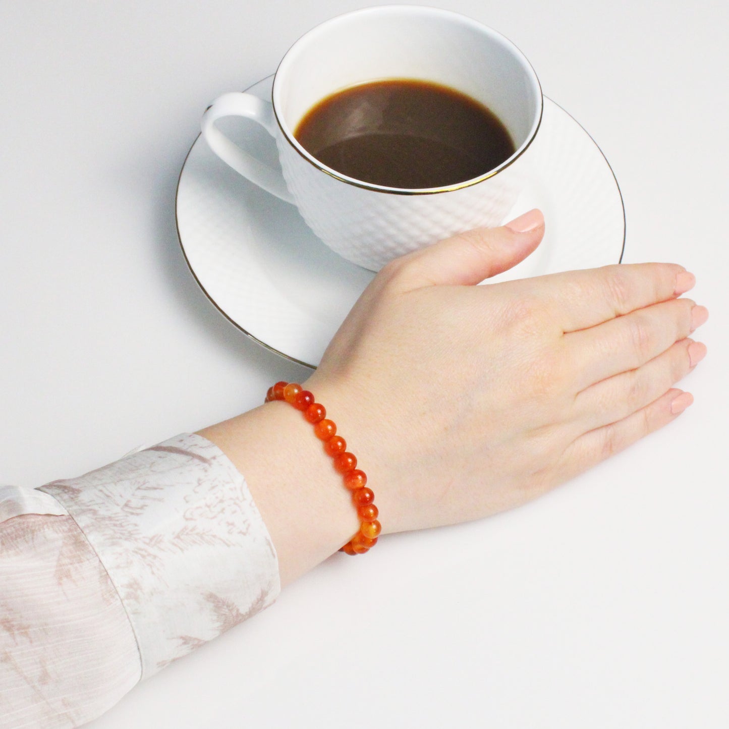Echtes Karneol Edelstein Armband 6mm