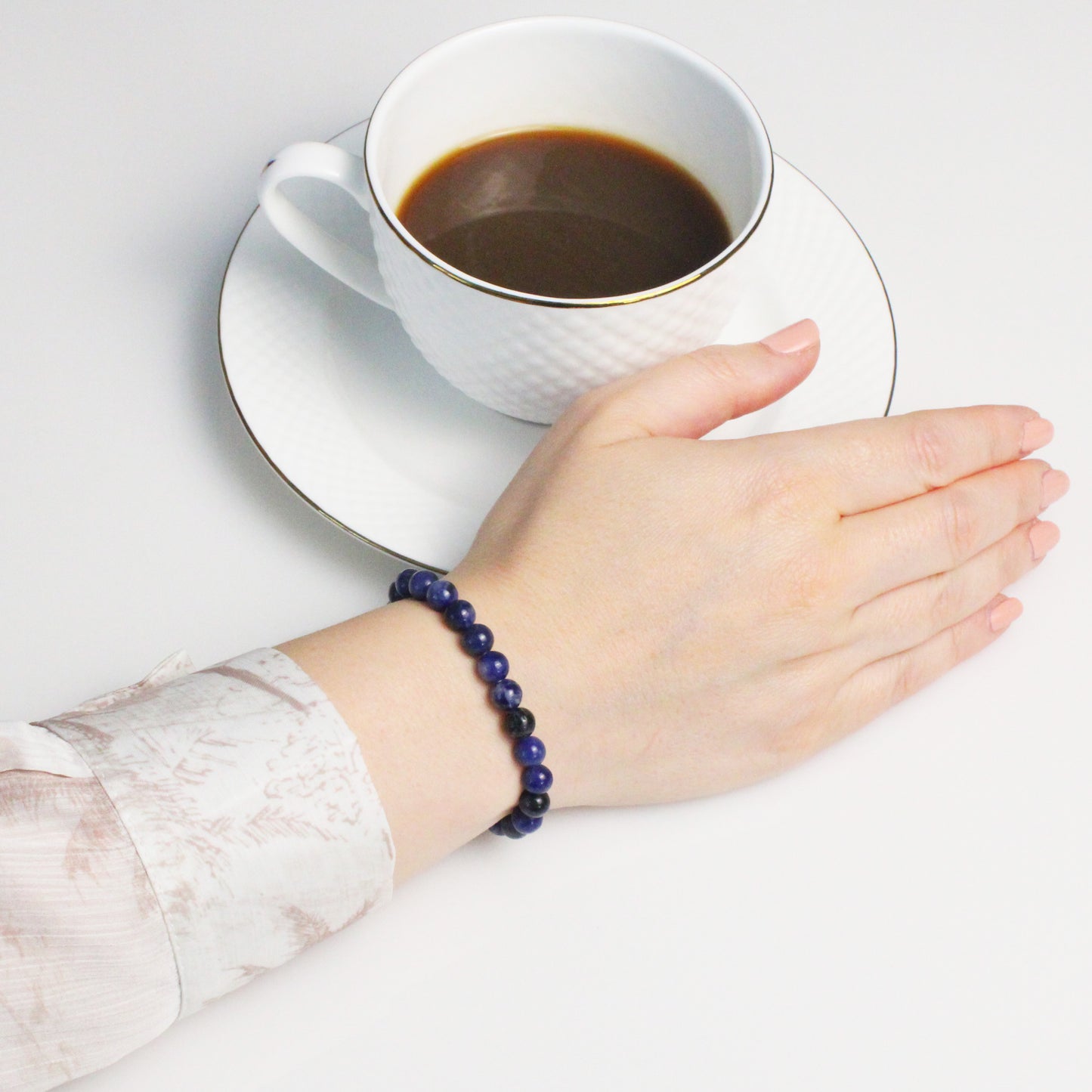 Echtes Sodalith Edelstein Armband 6mm