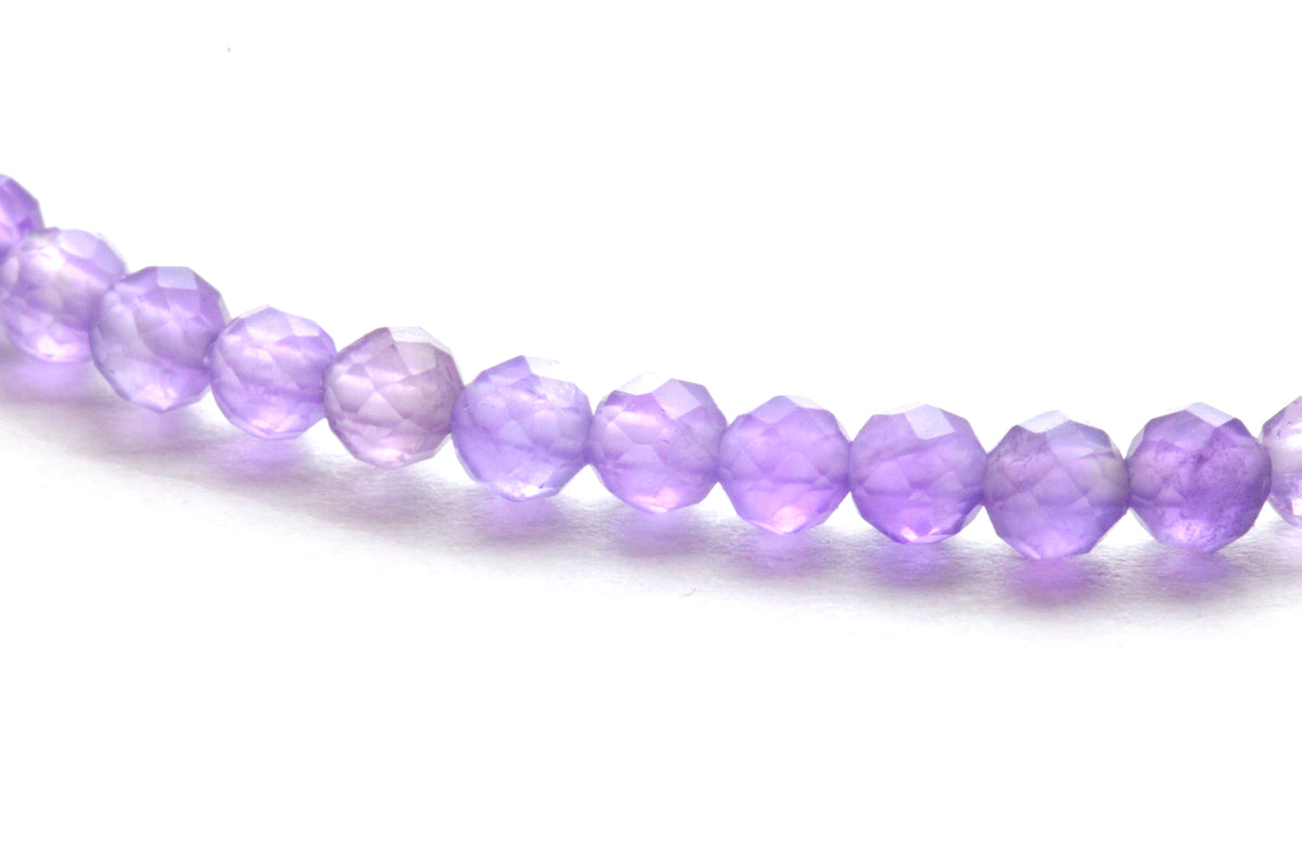 Amethyst Edelstein Armband 3mm facettiert