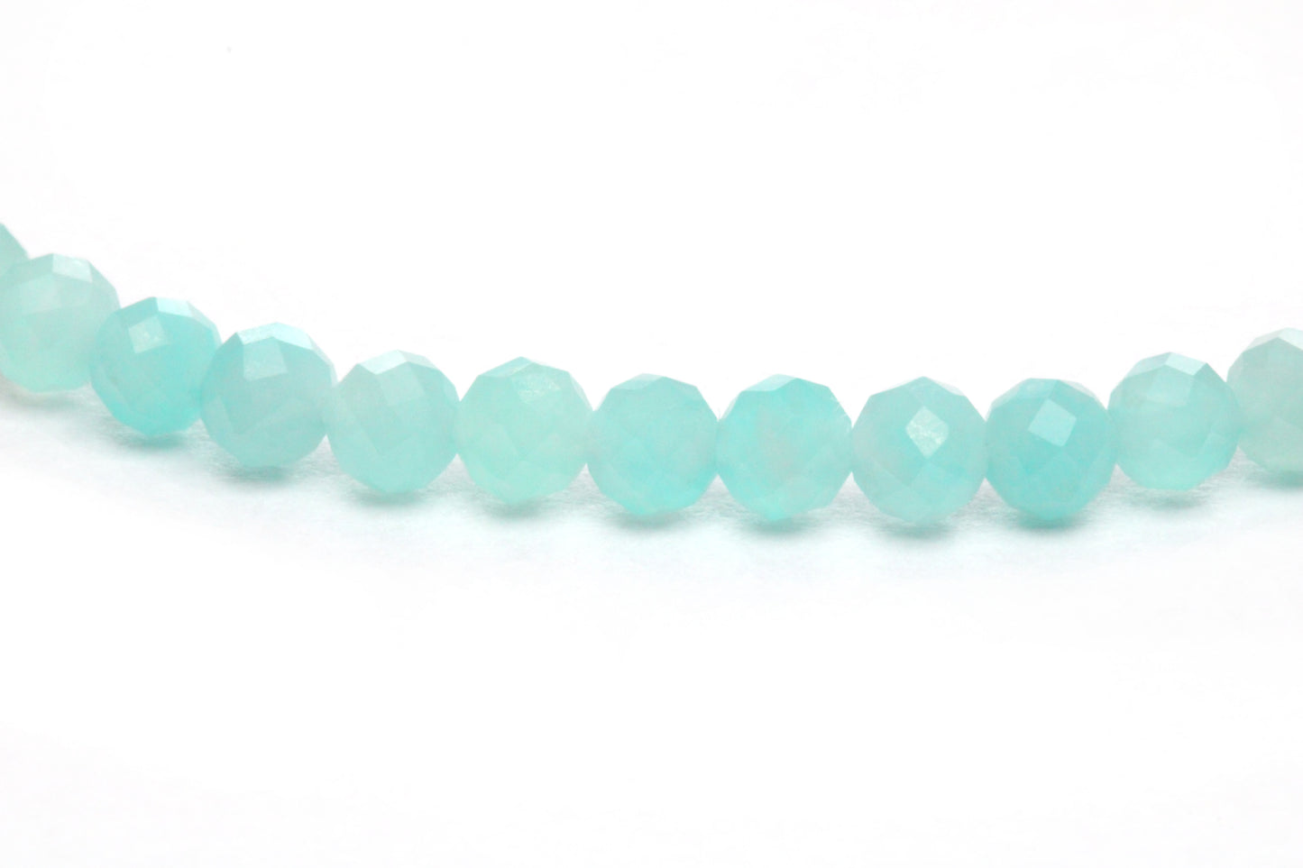 Amazonit Edelstein Armband 3mm facettiert