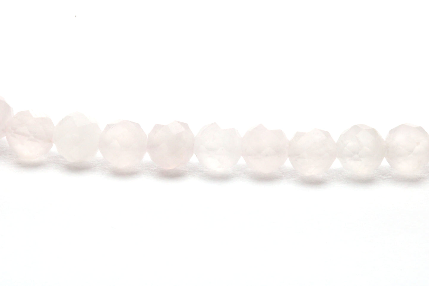 Rosenquarz Edelstein Armband 3mm facettiert